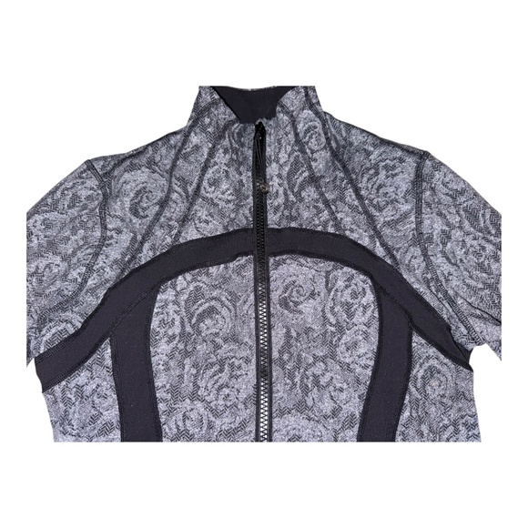 Lululemon Black Grey Rose Herringbone Define Jacket 12 - Picture 3 of 9